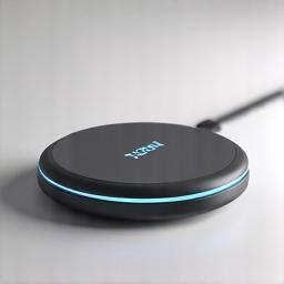 Bir kablosuz şarj standı ve şık bir powerbank